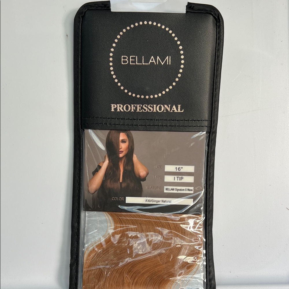 16" 25G GINGER #30 NATURAL BODY WAVE HAIR EXTENSIONS 1 pack og packaging